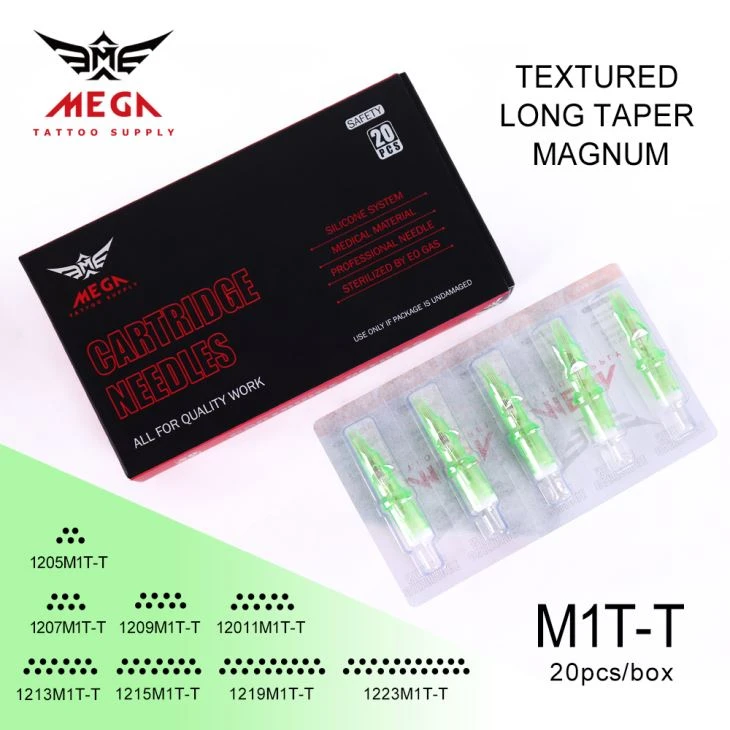 2020 सबसे अच्छा बनावट टैटू कारतूस लंबी शंकु टैटू सुई Cartridge0.35 मिमी