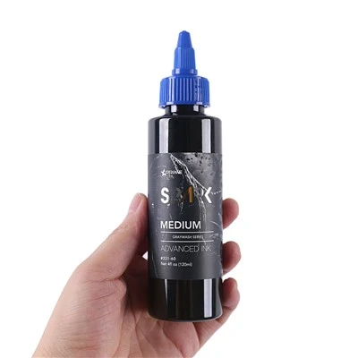 कार्बनिक 4oz 120ml ग्रेवॉश मेकअप ब्लैक टैटू स्याही