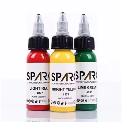 स्पार्क ऑर्गेनिक 1oz (30ml) त्वचा के अनुकूल जीवंत टैटू आपूर्ति स्याही स्याही स्थायी मेकअप पिगमेंट टैटू स्याही
