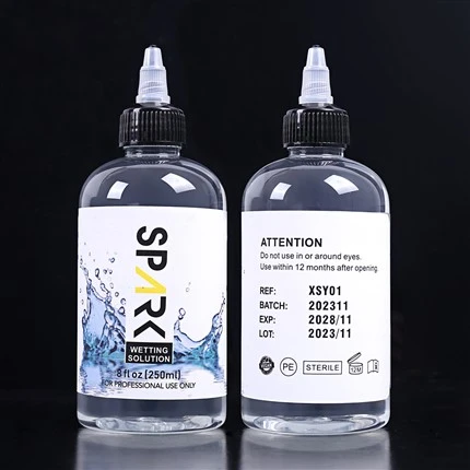 क्रूरता-मुक्त 240ML 8OZ स्पार्क टैटू वेटिंग सॉल्यूशन स्पार्क टैटू मिक्सिंग सॉल्यूशन स्पार्क टैटू इंक